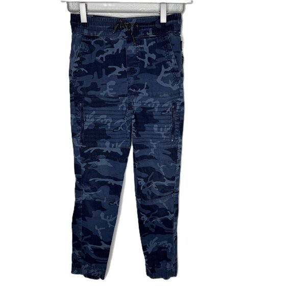 Ring of Fire Boys Blue Camo Moto Pants Joggers, Size 10 - Picture 1 of 6